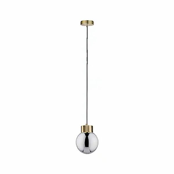 Paulmann Pendelleuchte »Neordic Linja max. 1x20W Rauchglas/Messig gebürstet günstig online kaufen