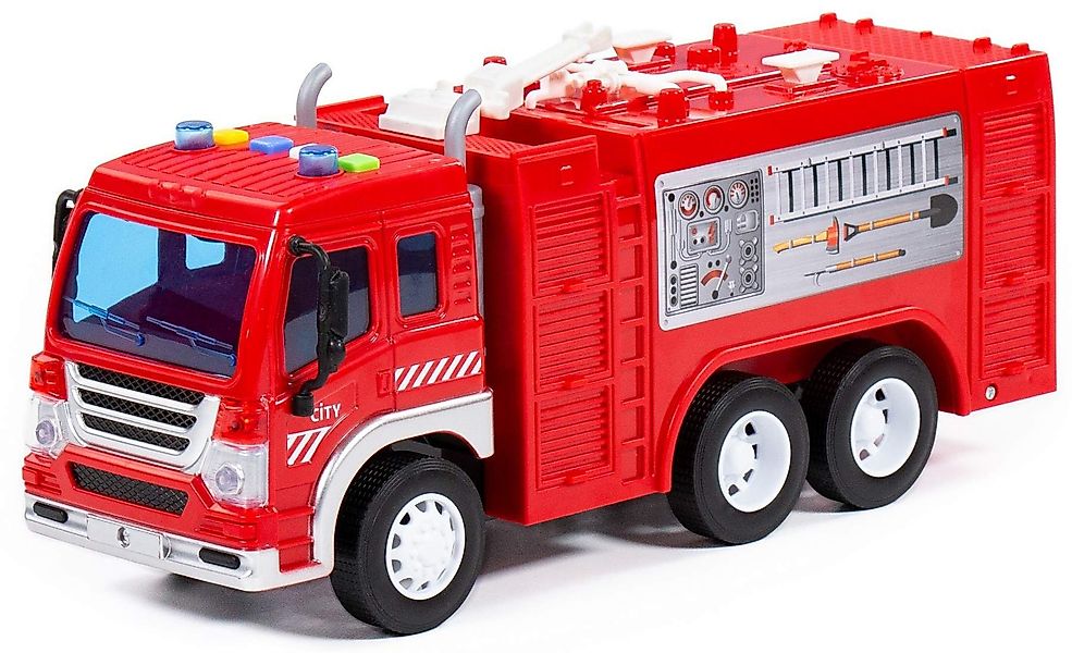 Polesie Spielzeug-Feuerwehr Löschfahrzeug LKW CITY Schwungrad günstig online kaufen