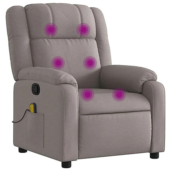 vidaXL Massagesessel Taupe Stoff 373556 günstig online kaufen