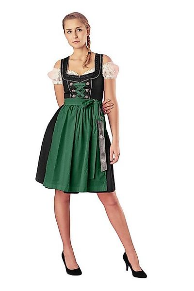 Ramona Lippert Dirndl Pia Damen 3-teiliges Trachtenkleid schwarz rosa Rockl günstig online kaufen