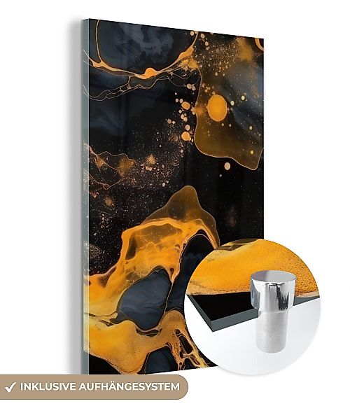 MuchoWow Acrylglasbild Marmor - Gold - günstig online kaufen