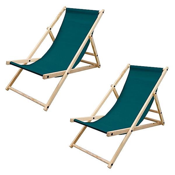 ECD Germany Gartenliege Holz Beachstuhl klappbarer günstig online kaufen