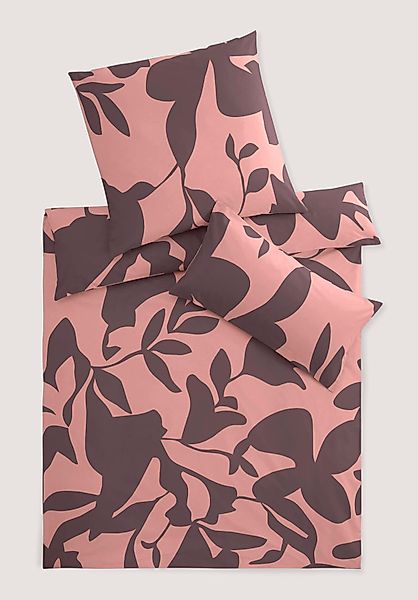 hessnatur Renforcé Bettwäsche Set LEVI aus Bio-Baumwolle - lila - Größe 135 günstig online kaufen