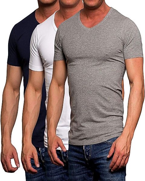 Jack & Jones T-Shirt (Spar Set, 3er-Pack) in Unifarben günstig online kaufen