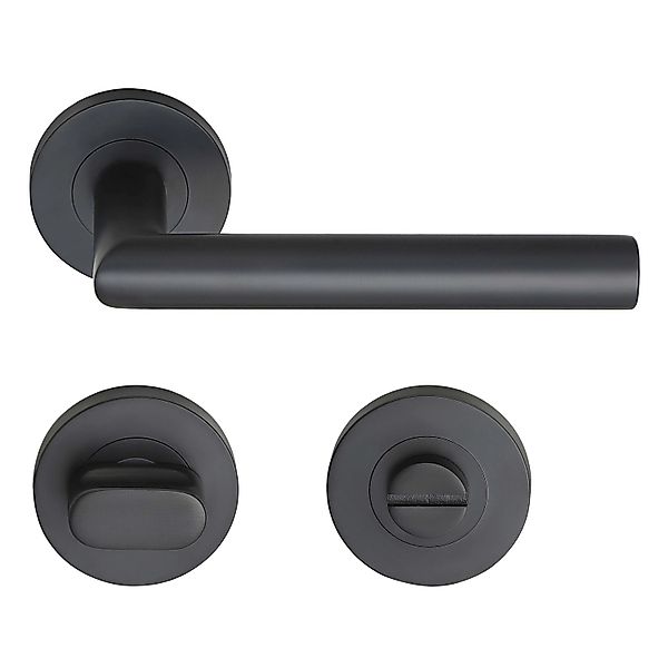 MeinTürgriff Drückergarnitur Tortola Schwarz Türdrücker Edelstahl Türgriff günstig online kaufen