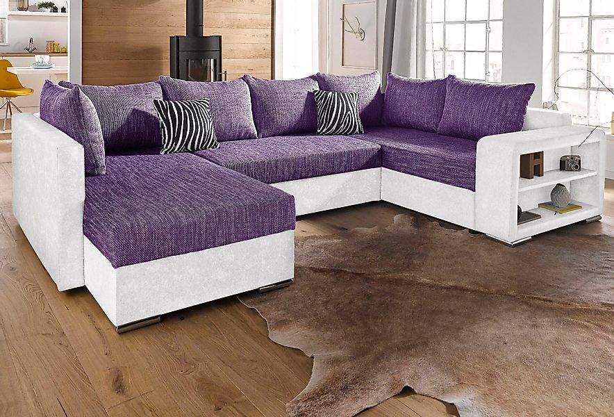 COLLECTION AB Wohnlandschaft "John U-Form", mit Bettfunktion, wahlweise mit günstig online kaufen