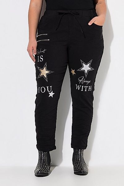 Angel of Style Funktionshose Crinkle-Hose Jogg-Style Sternendruck günstig online kaufen