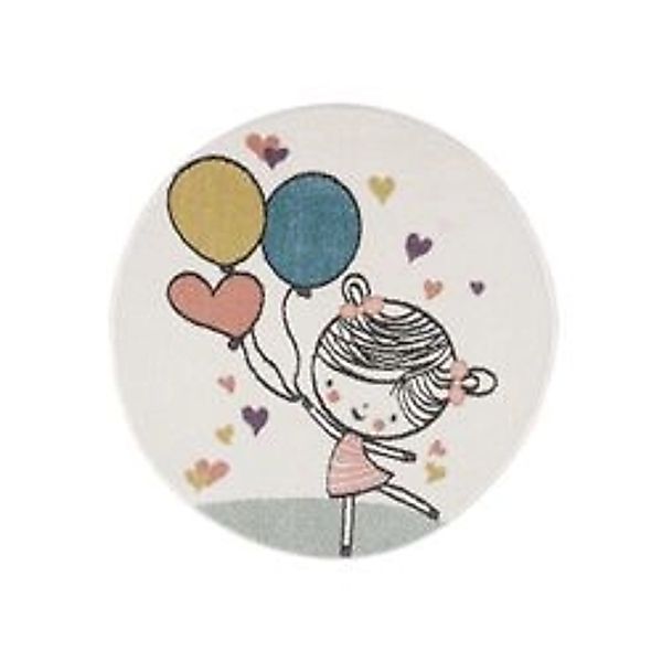 payé Teppich Anime 9393 Kinderzimmer Rund 160x160 cm Cream günstig online kaufen