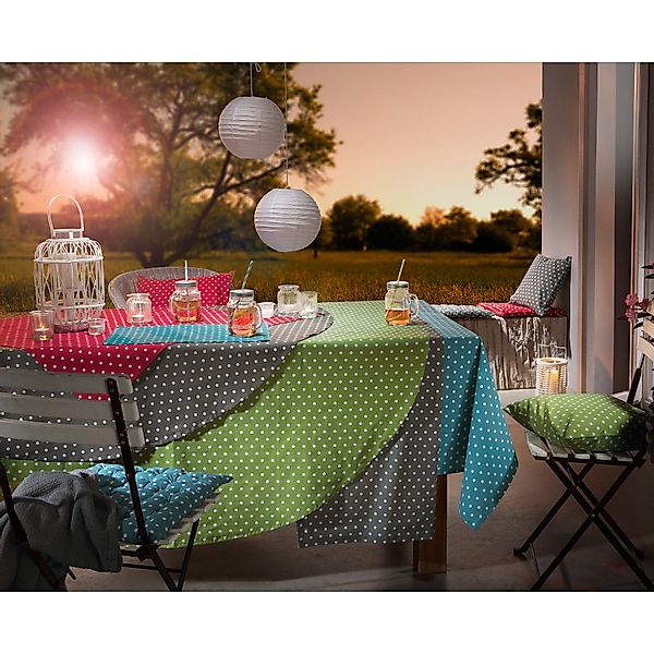 REDBEST Tischdecke Tischläufer "Orlando", Baumwolle Punkte günstig online kaufen