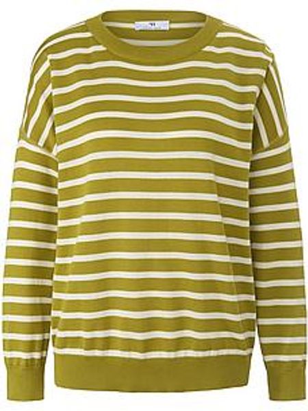 Rundhals-Pullover aus 100% SUPIMA®-Baumwolle Peter Hahn grün günstig online kaufen