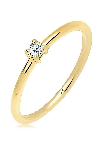 Elli DIAMONDS Verlobungsring Verlobungsring Diamant 0.06 ct. 375 Gelbgold günstig online kaufen