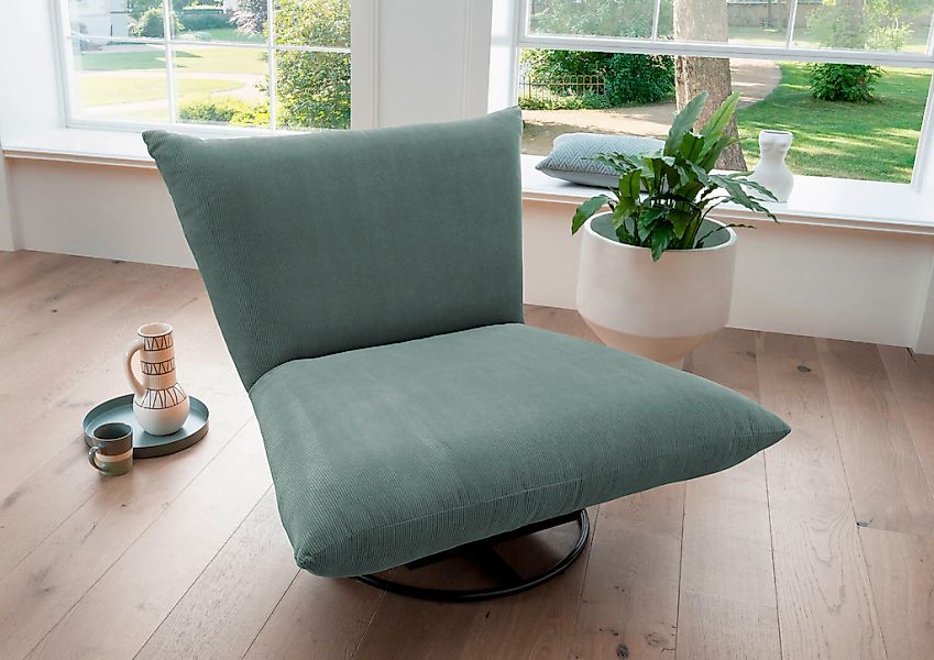 Home affaire Drehsessel "Cremona" 360 drehbar mit Metallfuß günstig online kaufen