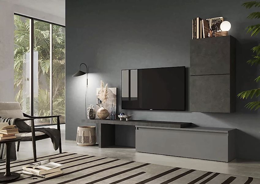 INOSIGN Wohnwand "INFINITY, 4tlg. Breite 280 cm, Höhe variabel, Wohnwand", günstig online kaufen