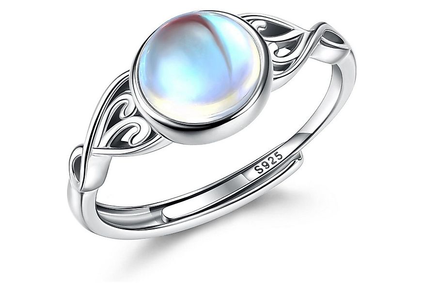LuxusKollektion Silberring Ring Silber 925 vergoldet Mondstein Damen verste günstig online kaufen