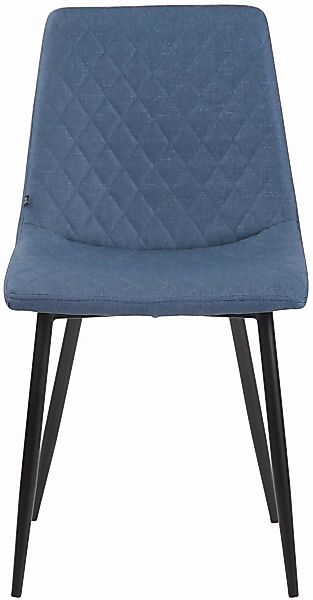 Stuhl Telde Stoff Blau günstig online kaufen
