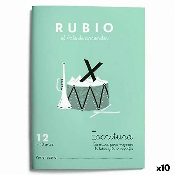 Schreib- Und Kalligraphie-notizbuch Rubio Nº12 Spanisch 20 Bettlaken 10 Stü günstig online kaufen