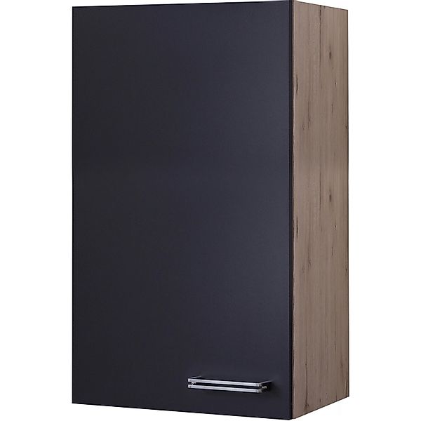 Flex-Well Exclusiv Küchen-Hängeschrank Lara 50x89cm Anthrazit-San Remo Eich günstig online kaufen