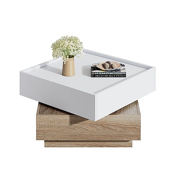 MODFU Couchtisch 360° drehbare Tischplatte (Satztisch, günstig online kaufen