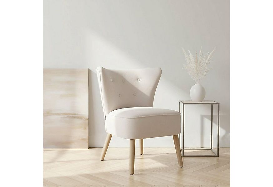 Home affaire Loungesessel JORIEL moderner Ohrensessel mit Knopfsteppung, mi günstig online kaufen