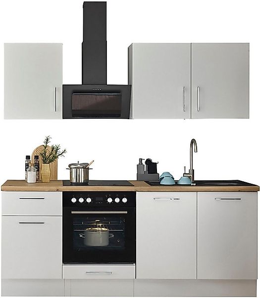 BASIC by Balculina Küchenzeile Turin, Breite 210 cm, wahlweise mit E-Geräte günstig online kaufen