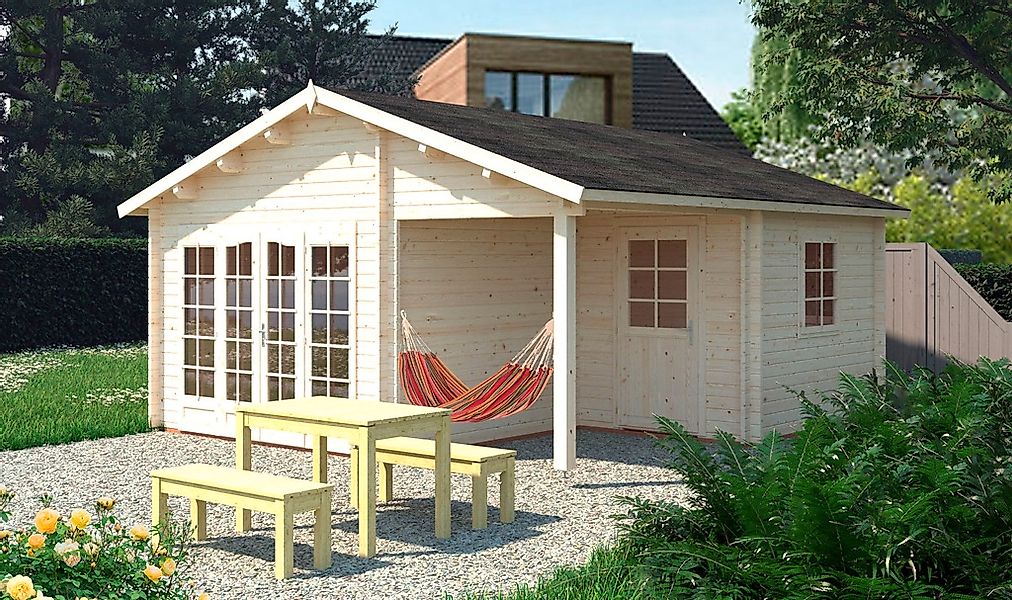 Palmako Gartenhaus "Irene", 21,9+5,2 qm günstig online kaufen
