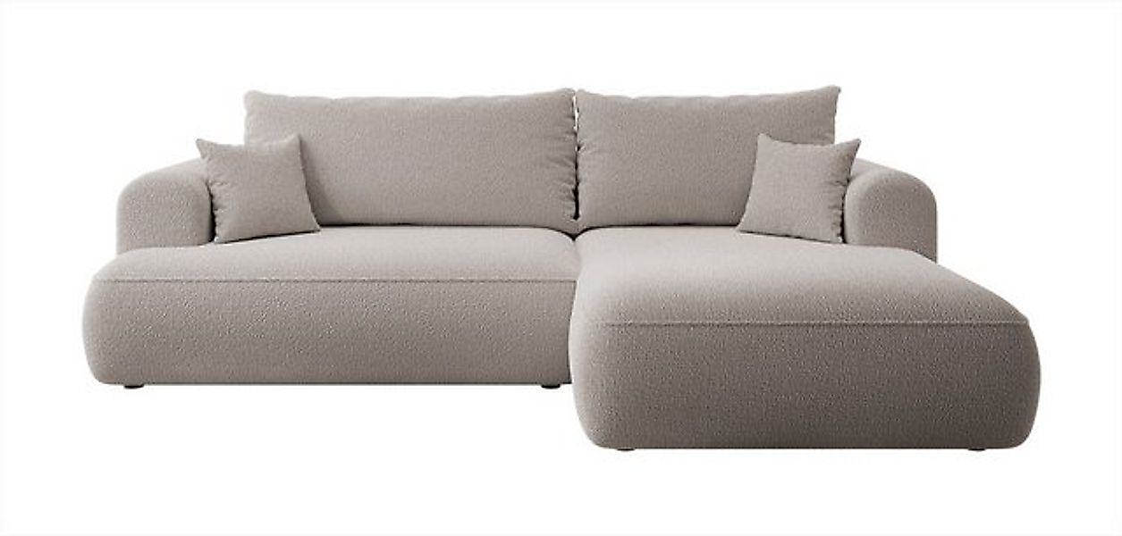 Selsey Ecksofa OVO, Schlaffunktion 142x210 cm, Bettkasten, Boucle-Bezug günstig online kaufen