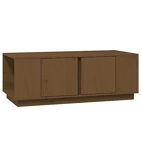 vidaXL Couchtisch Honigbraun 110x50x40 cm Massivholz Kiefer Modell 3 günstig online kaufen
