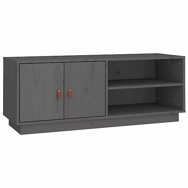 VidaXL TV-Schrank Grau 105x34x40 cm Massivholz Kiefür günstig online kaufen