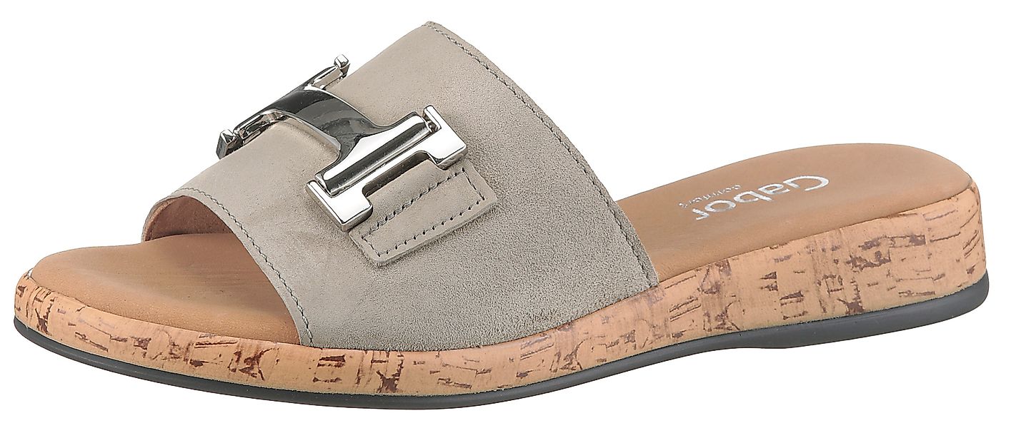 Gabor RHODOS Pantolette, Sommerschuh, Schlupfschuh Komfortschuh günstig online kaufen