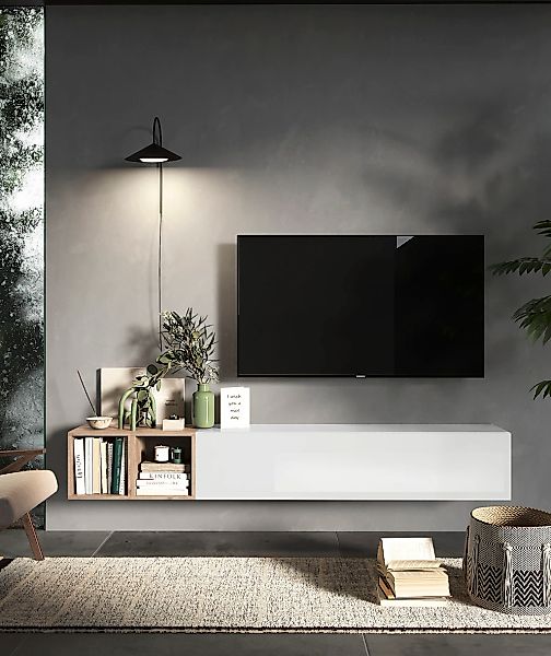 INOSIGN Wohnwand "Infinity, 2tlg. Breite 194 cm, Höhe variabel, Wohnwand" S günstig online kaufen