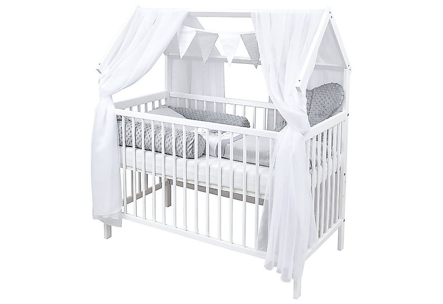 Baby-Delux Komplettbett Hausbett Babybett Schutzgitter Komplettset, 10-tlg. günstig online kaufen