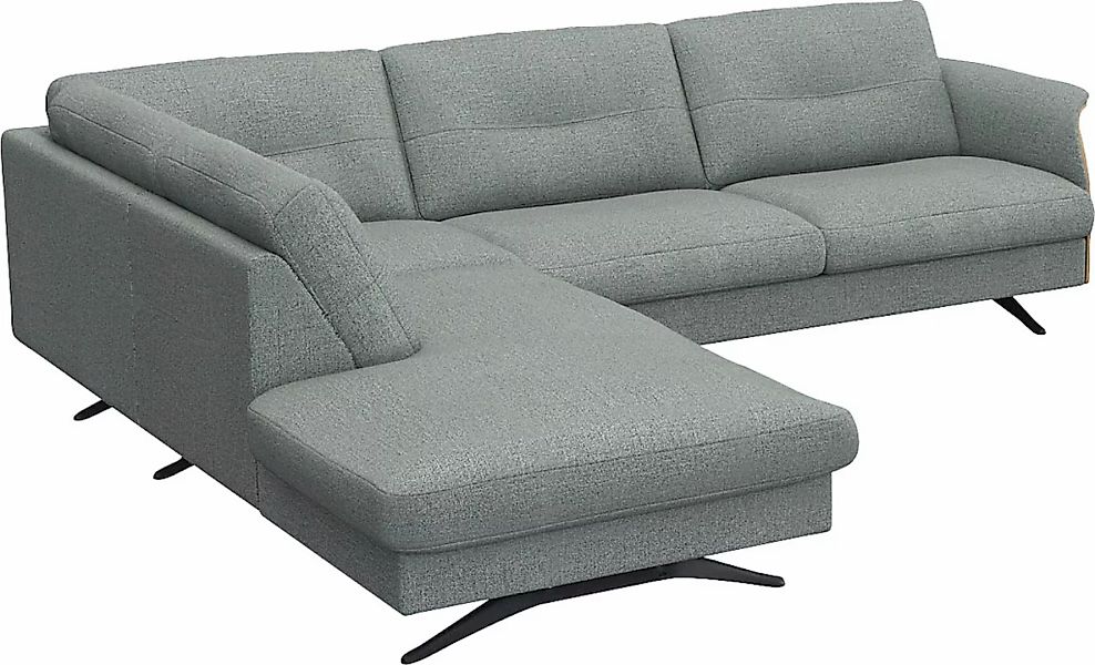 FLEXLUX Ecksofa "Glow bequem und komfortabel durch hochwertigen Sitzaufbau, günstig online kaufen
