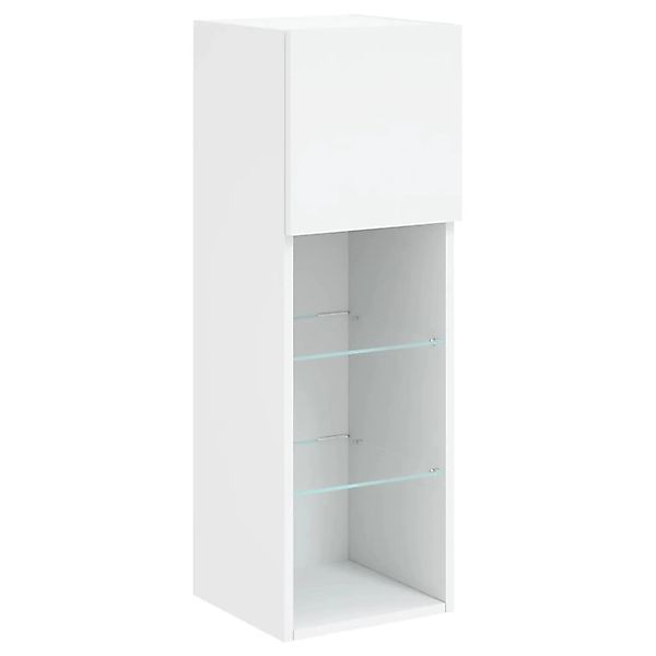 vidaXL TV-Schrank mit LED-Leuchten Weiß 30,5x30x90 cm 837001 günstig online kaufen