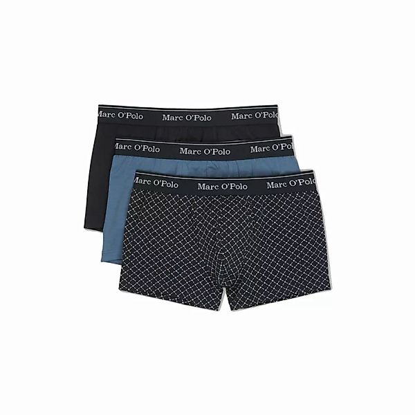 Marc O Polo Herren Boxer Shorts, 3er Pack - Trunks, Cotton Stretch Blau 2XL günstig online kaufen