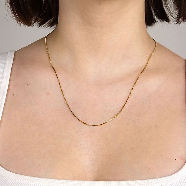 HOPLO Goldkette Goldkette Venezianerkette Länge 40cm günstig online kaufen