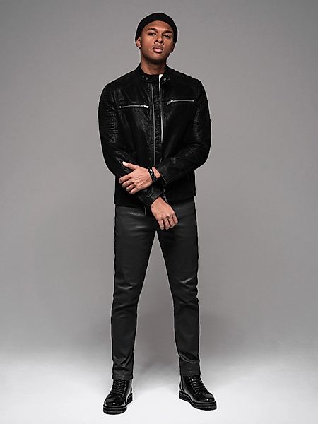 OMBRE Slim-fit-Jeans Herrenjeans aus gewachstem Denim günstig online kaufen