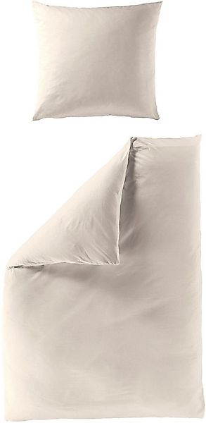 BIERBAUM Bettwäsche Biber Uni, Biber, 2 teilig, Schlichtes Unidesign: Zeitl günstig online kaufen