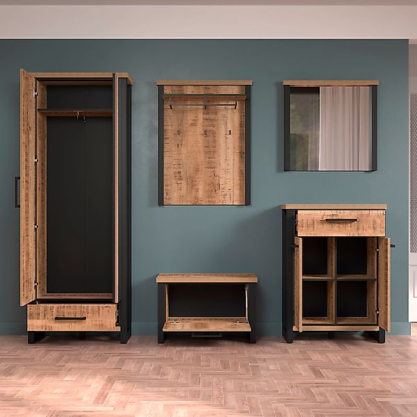 Home affaire Garderoben-Set »Elda« Komplett-Set, 5 Stk. tlg. Garderoben-Set günstig online kaufen