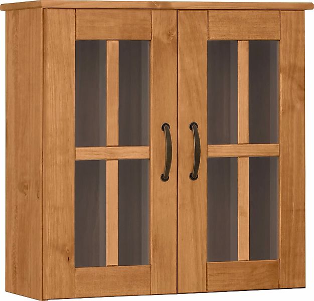 Home affaire Hängeschrank "Rodby" FSC-zertifiziertes Massivholz, Griffe Met günstig online kaufen