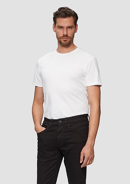s.Oliver Kurzarmshirt T-Shirt T-Shirt aus Baumwollstretch günstig online kaufen