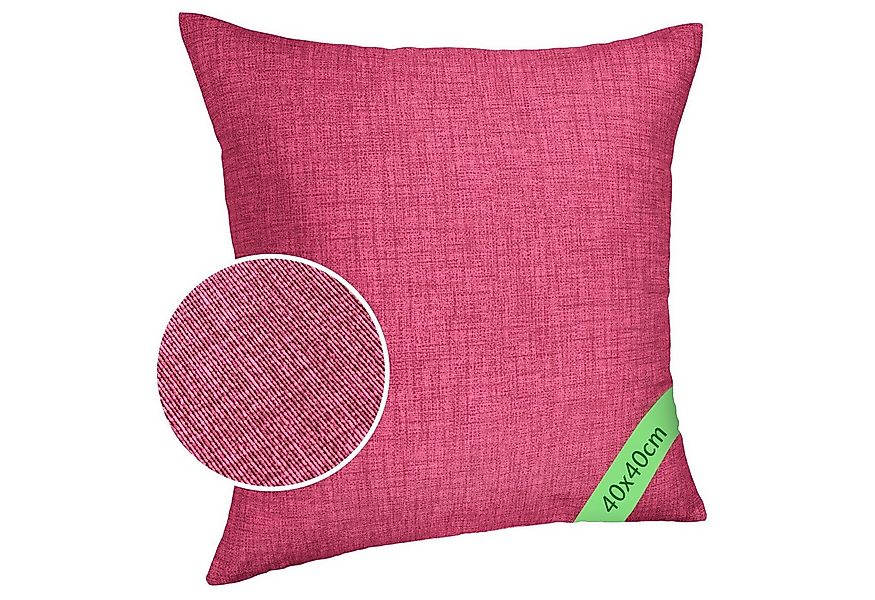 ANRO Dekokissen MrJack Kissenbezug Leinenoptik Deko Kissen Uni, Sofakissen günstig online kaufen