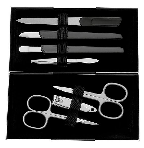 ERBE Maniküre-Etui MAGISCHES MANICURE-ETUI 7-TEILIG SCHWARZ/SILBER-MATT, 7 günstig online kaufen