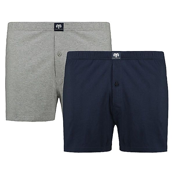Ceceba Boxershorts aus Baumwoll-Jersey, Doppelpack Farbe grau Größe: 14 günstig online kaufen