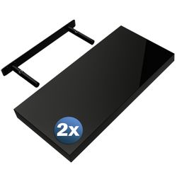 Casaria Wandregal, Schwarz Hängeregal mit Halterung günstig online kaufen