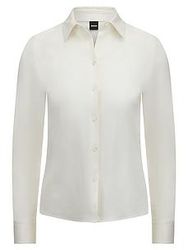 Jersey-Bluse Bronta Tuesday BOSS weiss günstig online kaufen