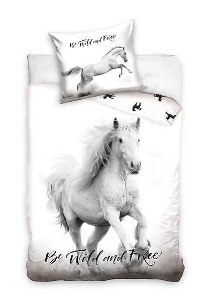 Carbotex Bettwäsche Horses Pferde Bettwäsche 135 günstig online kaufen