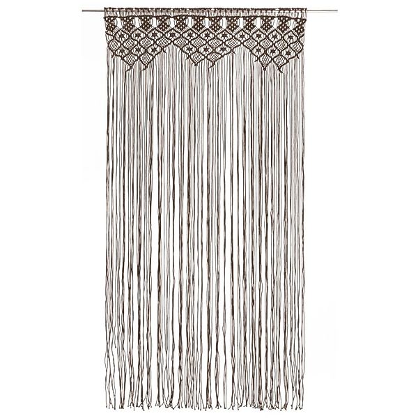 vidaXL Makramee Vorhang Taupe 140x240 cm Baumwolle Modell 6 günstig online kaufen