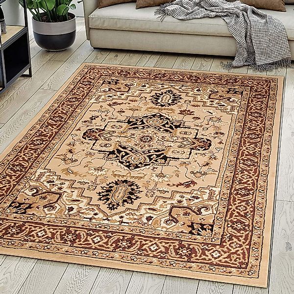 Mazovia Orientteppich DY-EUFRAT-Q011A-BLACK, 80x150, Orientalisch, Blumenmu günstig online kaufen