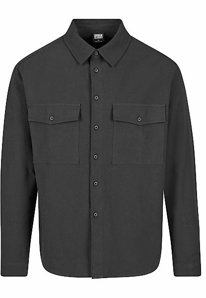 URBAN CLASSICS Langarmhemd "Urban Classics Herren Basic Crepe Shirt" 1 Stk. günstig online kaufen