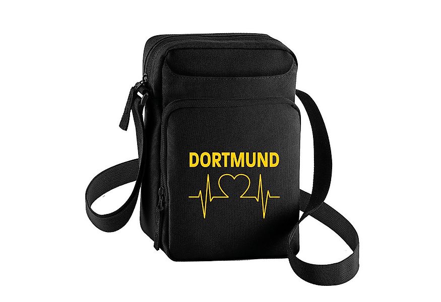 multifanshop Schultertasche Dortmund - Herzschlag - Tasche günstig online kaufen